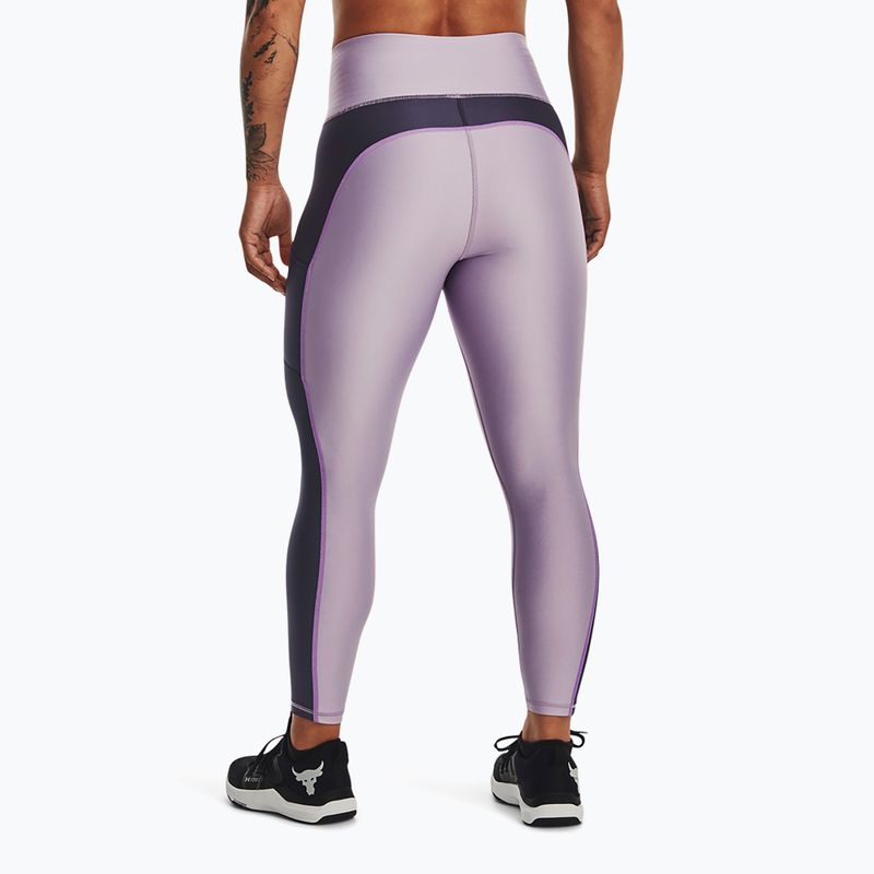 Легінси для тренувань жіночі Under Armour Project Rock HG Ankle purple luxe 3