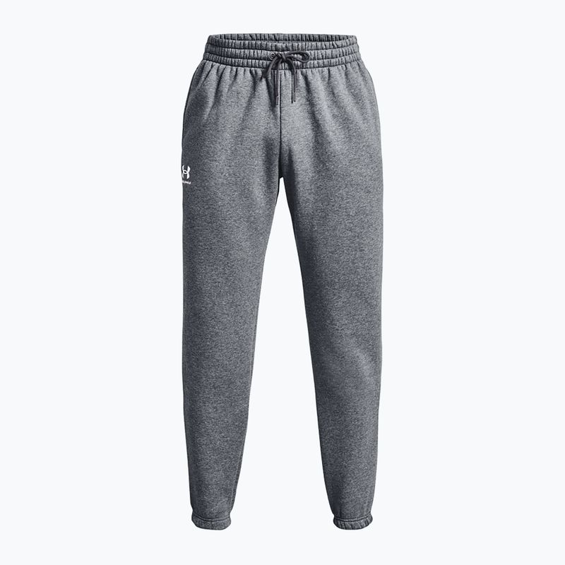 Штани для тренувань чоловічі Under Armour Essential Fleece Joggers pitch gray medium heather/white 5