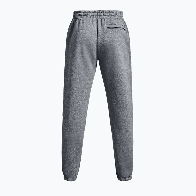 Штани для тренувань чоловічі Under Armour Essential Fleece Joggers pitch gray medium heather/white 6