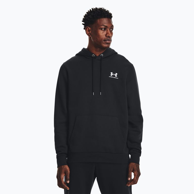 Кофта чоловіча Under Armour Essential Fleece Hoodie black/white