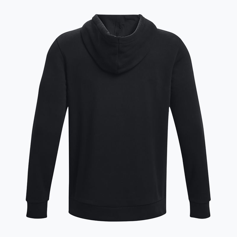 Кофта чоловіча Under Armour Essential Fleece Hoodie black/white 6