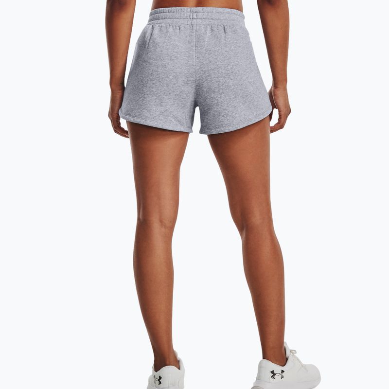 Шорти для тренувань жіночі Under Armour Rival Fleece сірі 1376257 2