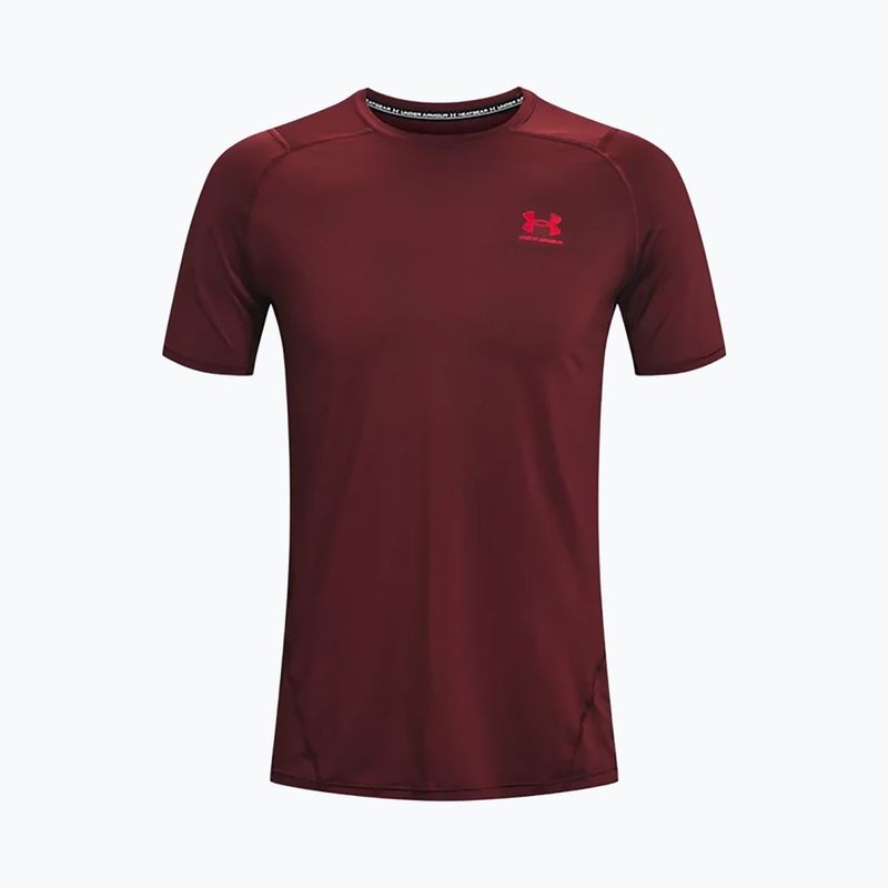 Футболка тренувальна чоловіча Under Armour HeatGear Armour Fitted бордова 1361683
