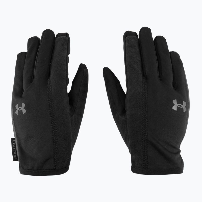 Рукавиці для бігу чоловічі Under Armour Storm Run Liner black/black reflective 3