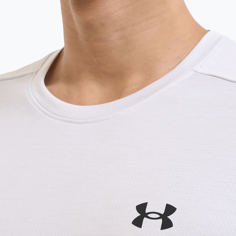 Футболка для тренувань чоловіча Under Armour Tech Vent distant white/black 5