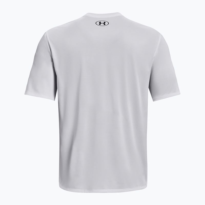 Футболка для тренувань чоловіча Under Armour Tech Vent distant white/black 9