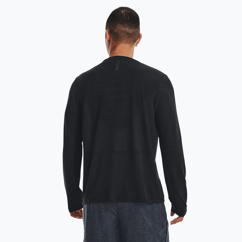 Футболка для бігу чоловіча Under Armour Seamless Stride чорна 1375693 3