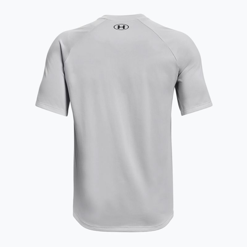 Футболка тренувальна чоловіча Under Armour Tech Fade чорно-сіра 1377053 6
