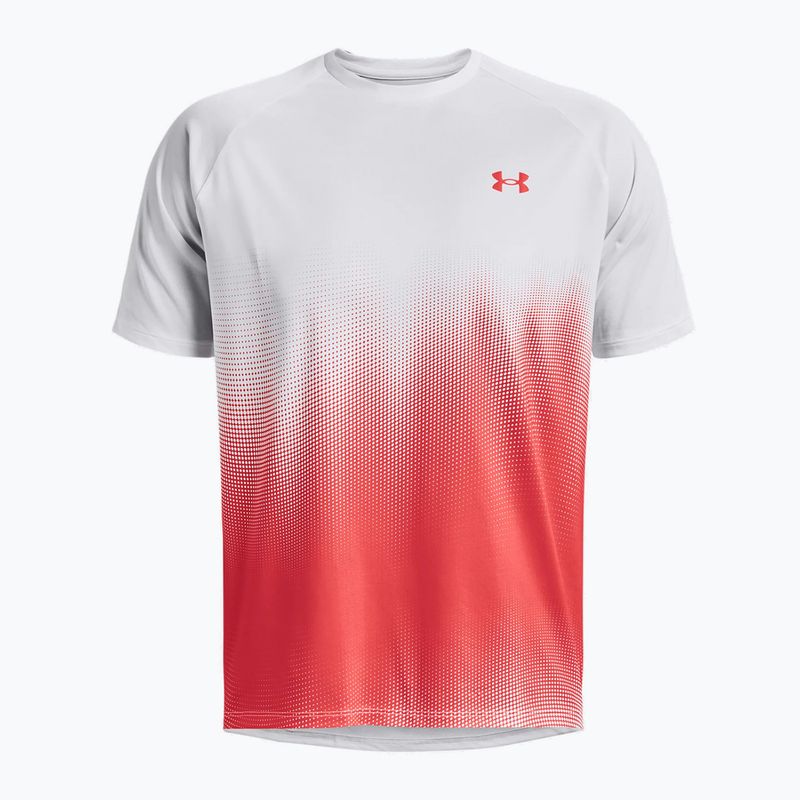 Футболка тренувальна чоловіча Under Armour Tech Fade червоно-біла 1377053 3