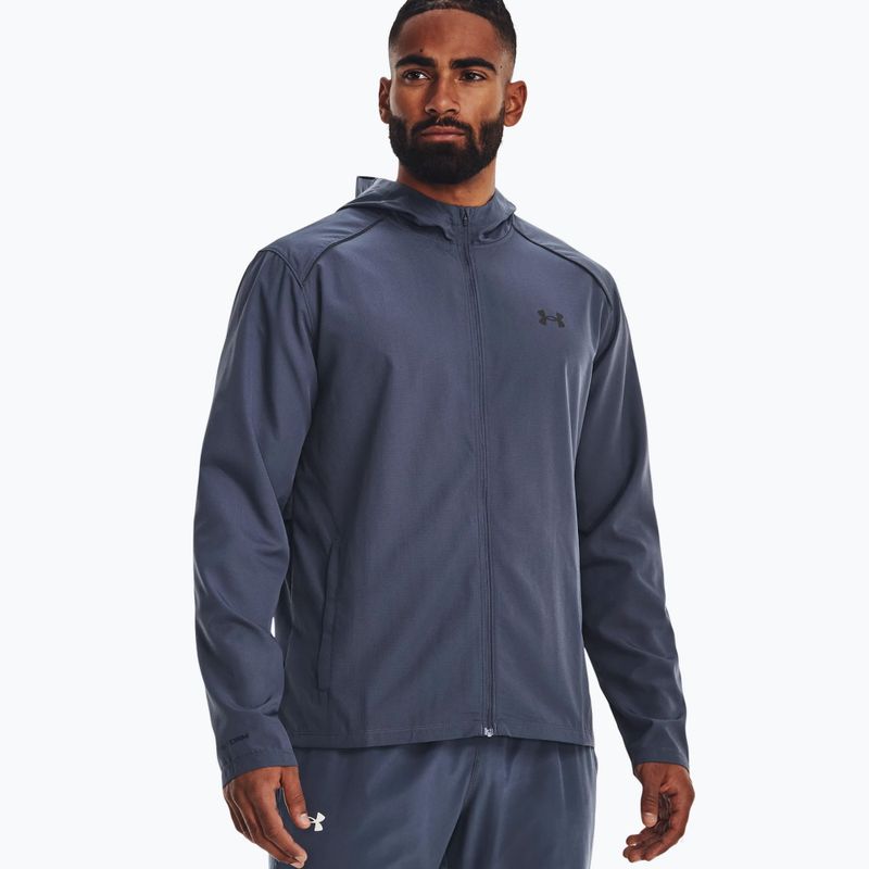 Куртка для бігу чоловіча Under Armour Storm Run Hooded блакитна 1376795 6