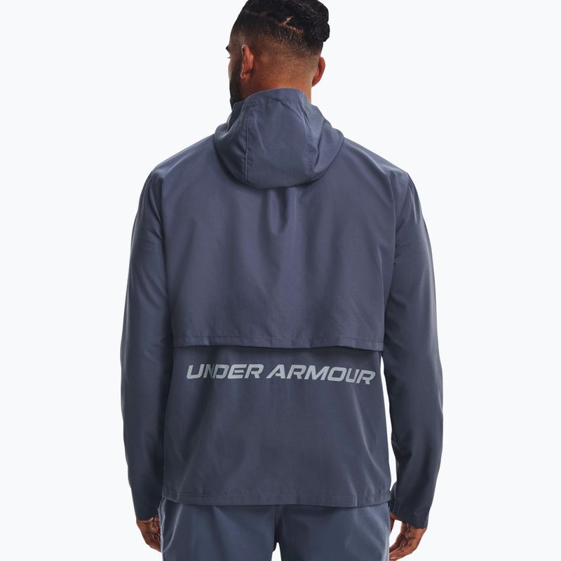 Куртка для бігу чоловіча Under Armour Storm Run Hooded блакитна 1376795 7
