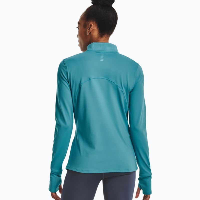 Кофта для бігу жіноча Under Armour Qualifier Run 2.0 Half Zip блакитна 1365632 2