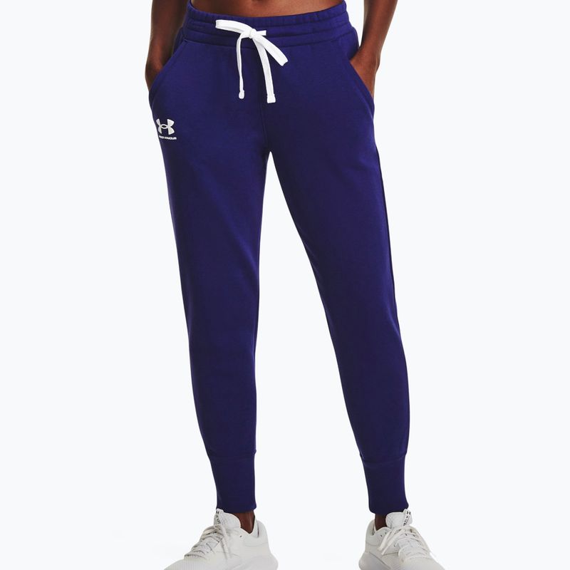 Шорти тренувальні жіночі Under Armour Rival Fleece Joggers sonar blue/white