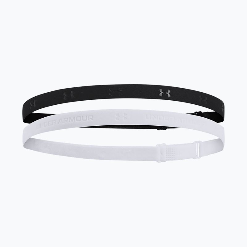 Пов'язка на голову Under Armour Mini Bands (2 шт.) black/mod gray