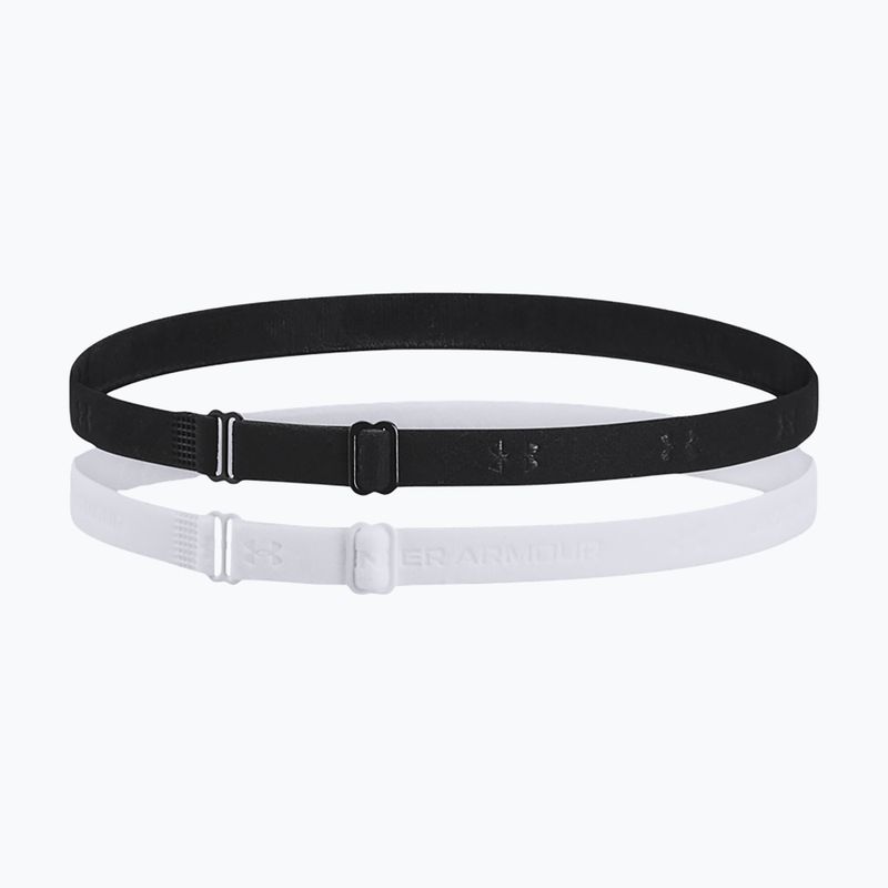 Пов'язка на голову Under Armour Mini Bands (2 шт.) black/mod gray 2