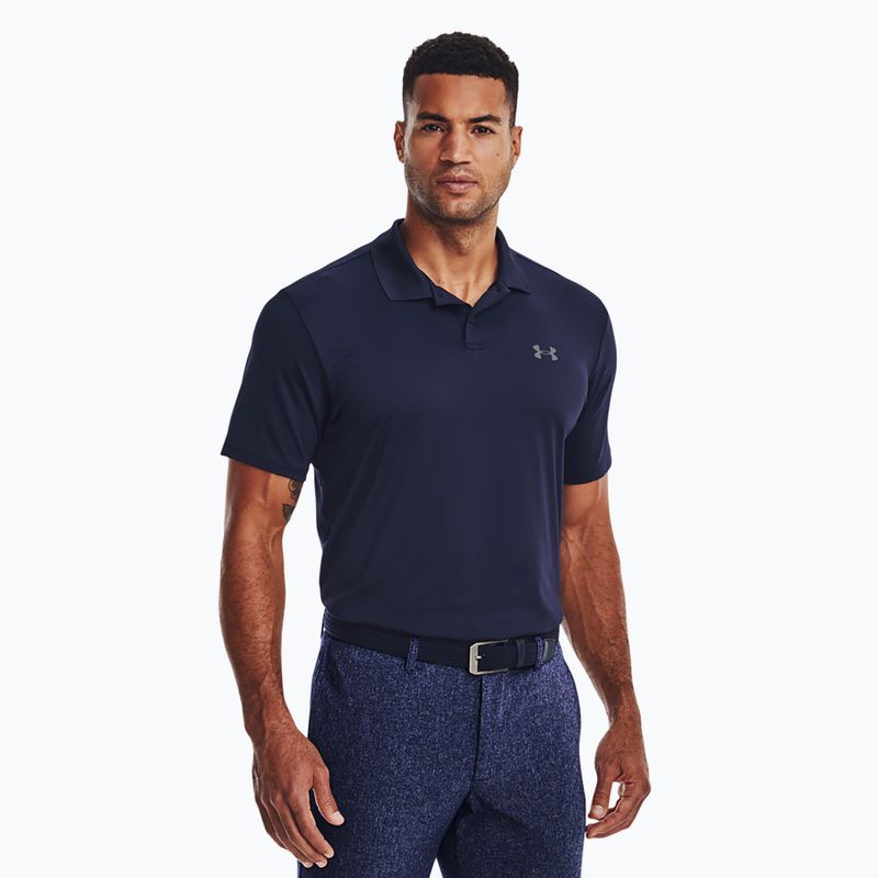 Футболка поло чоловіча Under Armour Matchplay Polo midnight navy/pitch gray