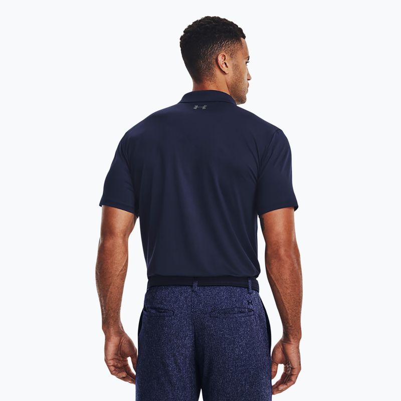 Футболка поло чоловіча Under Armour Matchplay Polo midnight navy/pitch gray 3