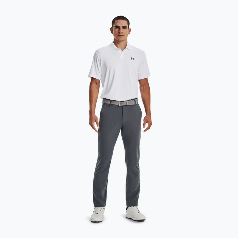 Футболка поло чоловіча Under Armour Matchplay Polo white/pitch gray 2