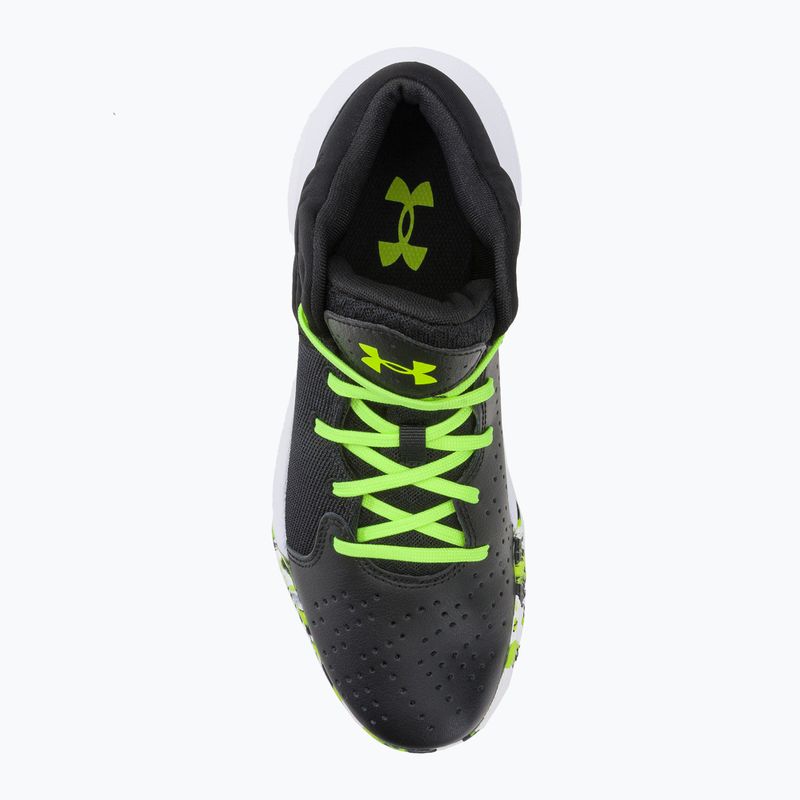 Кросівки для баскетболу чоловічі Under Armour Jet '21 black/white/lime surge 6