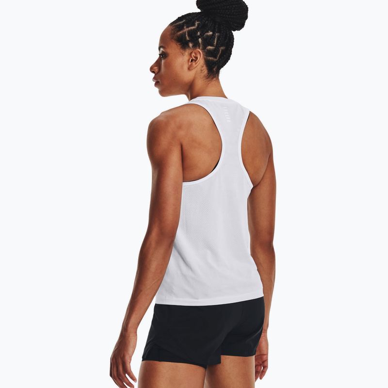 Футболка для бігу жіноча Under Armour Seamless Stride Singlet біла 1375697 2