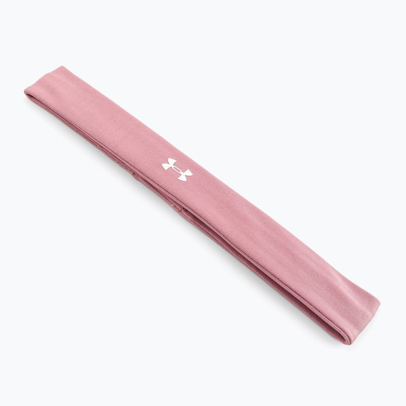 Пов'язка на голову жіноча Under Armour Play Up pink elixir/white