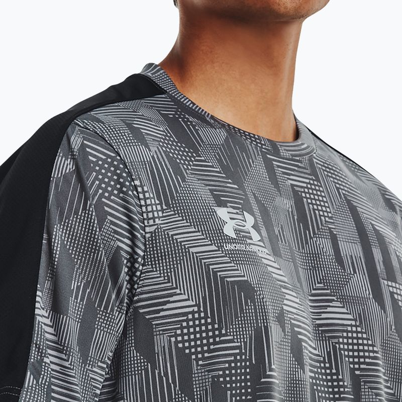 Футболка футбольна чоловіча Under Armour Challenger Training Top сіра 1365408-015 5