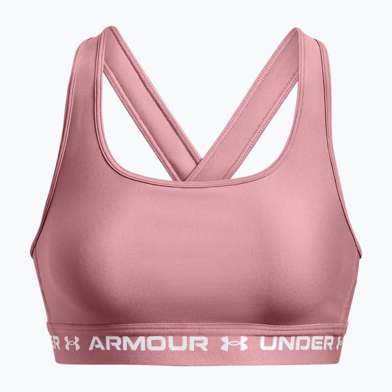 Бюстгальтер спортивний Under Armour Crossback Mid рожевий 1361034-697