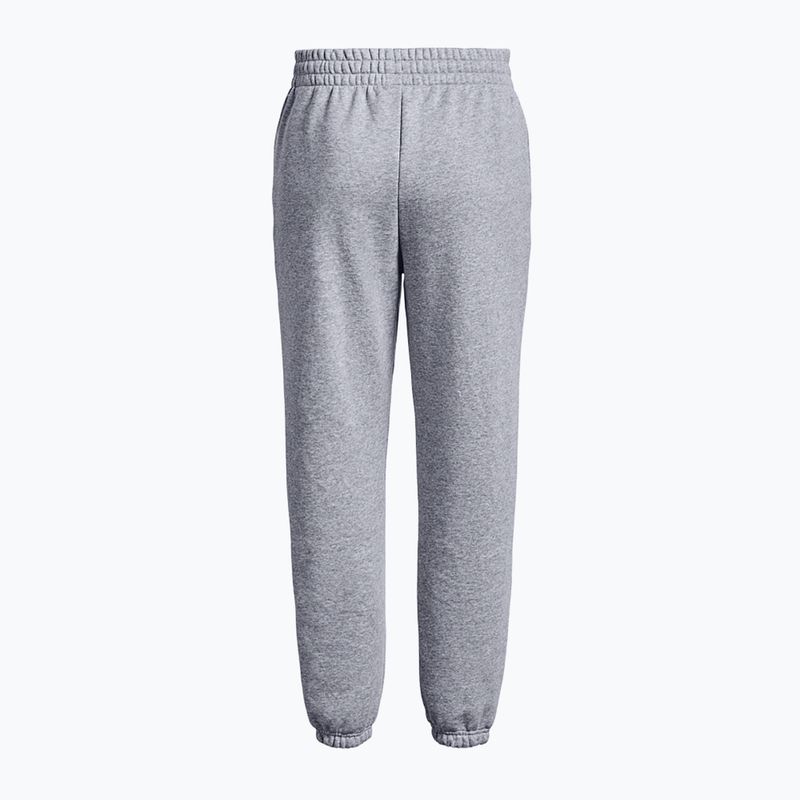 Штани для тренувань жіночі Under Armour Essential Fleece Joggers mod gray light heather/white 6