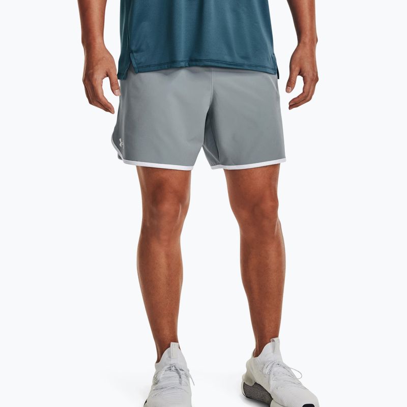 Шорти для тренувань чоловічі Under Armour Hiit Woven сірі 1377027-465