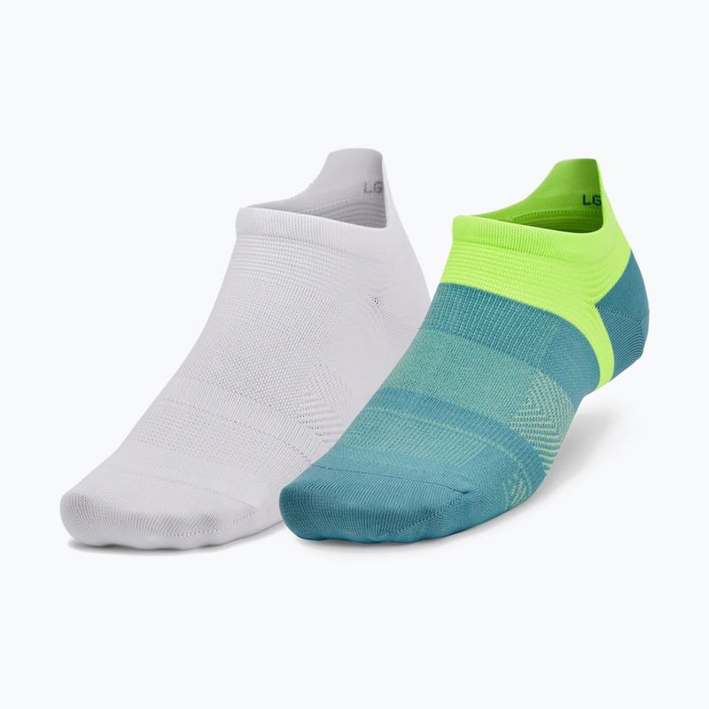 Шкарпетки для бігу Under Armour Ad Run Lite 2 пари блакитні/білі 1376077