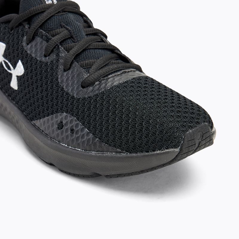 Кросівки для бігу жіночі Under Armour Charged Pursuit 3 black/black/metallic silver 7