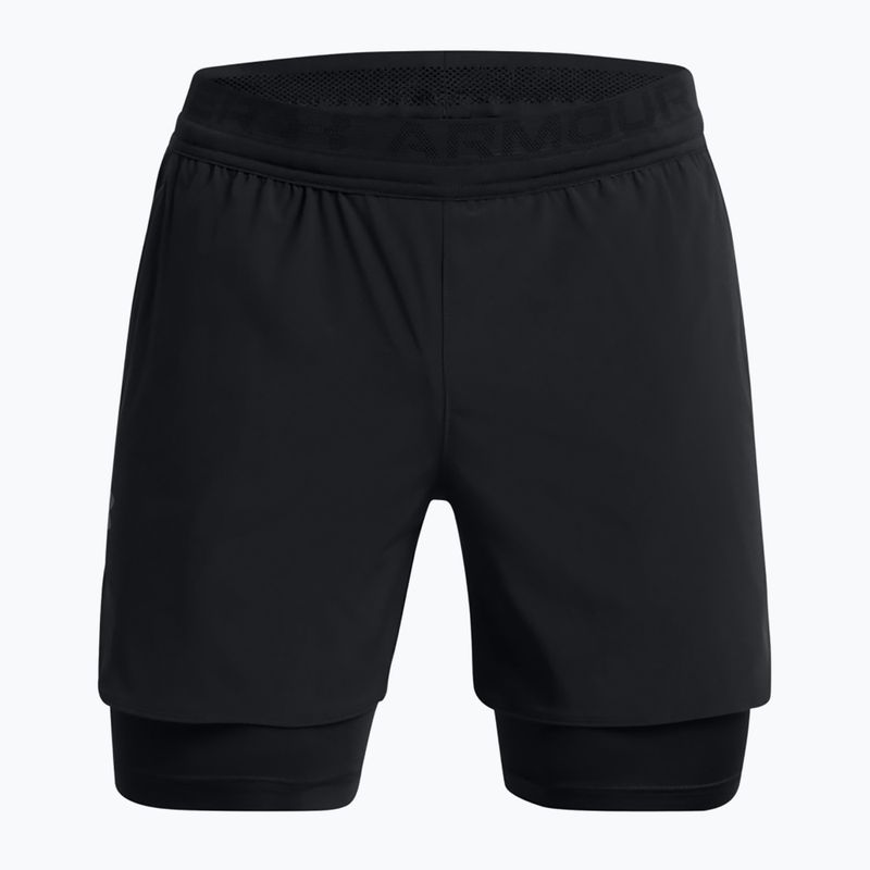 Шорти чоловічі Under Armour Peak Woven 2in1 black/black 6