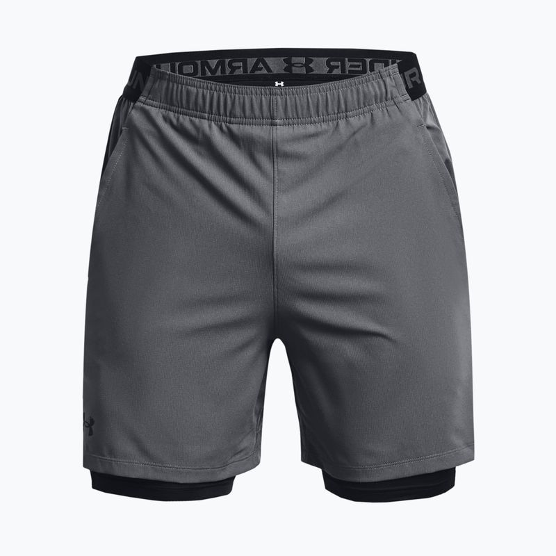 Шорти для тренувань чоловічі Under Armour Vanish Woven 2in1 сірі 1373764