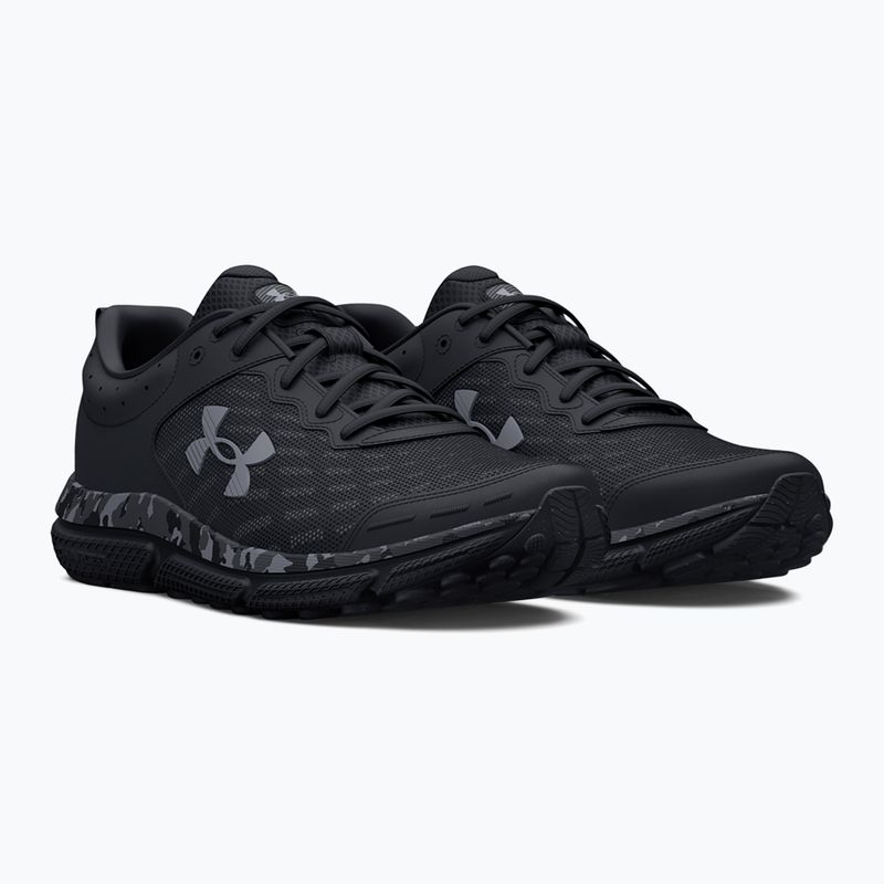 Кросівки для бігу чоловічі Under Armour Charged Assert 10 Camo black/black/pitch gray 3