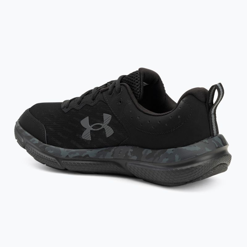 Кросівки для бігу чоловічі Under Armour Charged Assert 10 Camo black/black/pitch gray 3