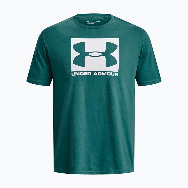 Футболка чоловіча Under Armour Boxed Sportstyle coastal teal/white 4