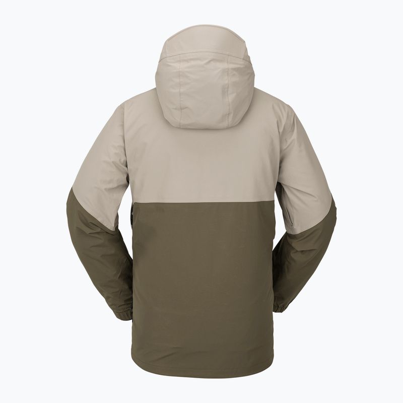 Куртка сноубордична чоловіча Volcom L Ins Gore-Tex коричнево-бежева G0452302 5