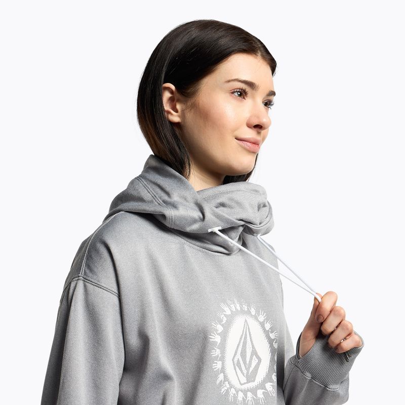 Кофта сноубордична жіноча Volcom Spring Shred Hoody сіра H4152303 5