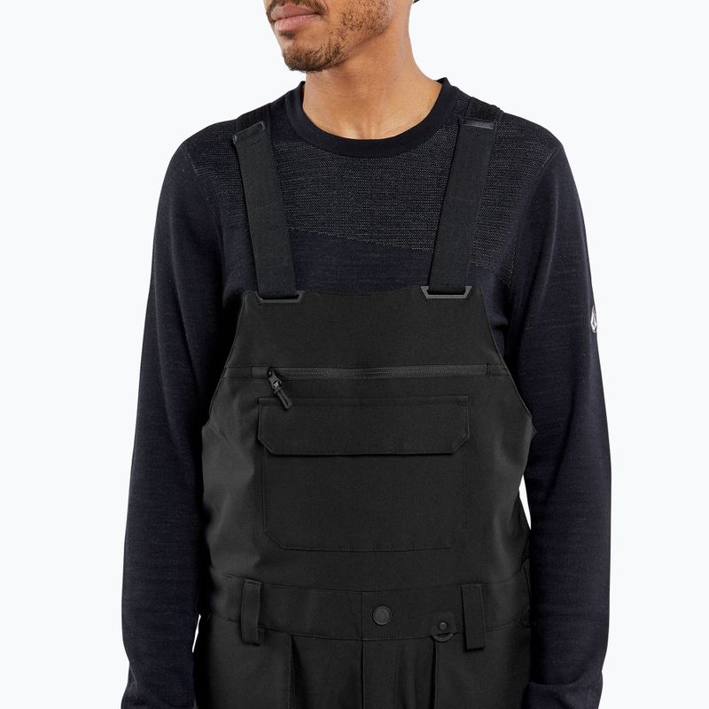 Штани сноубордичні чоловічі Volcom Roan Bib Overall black 3