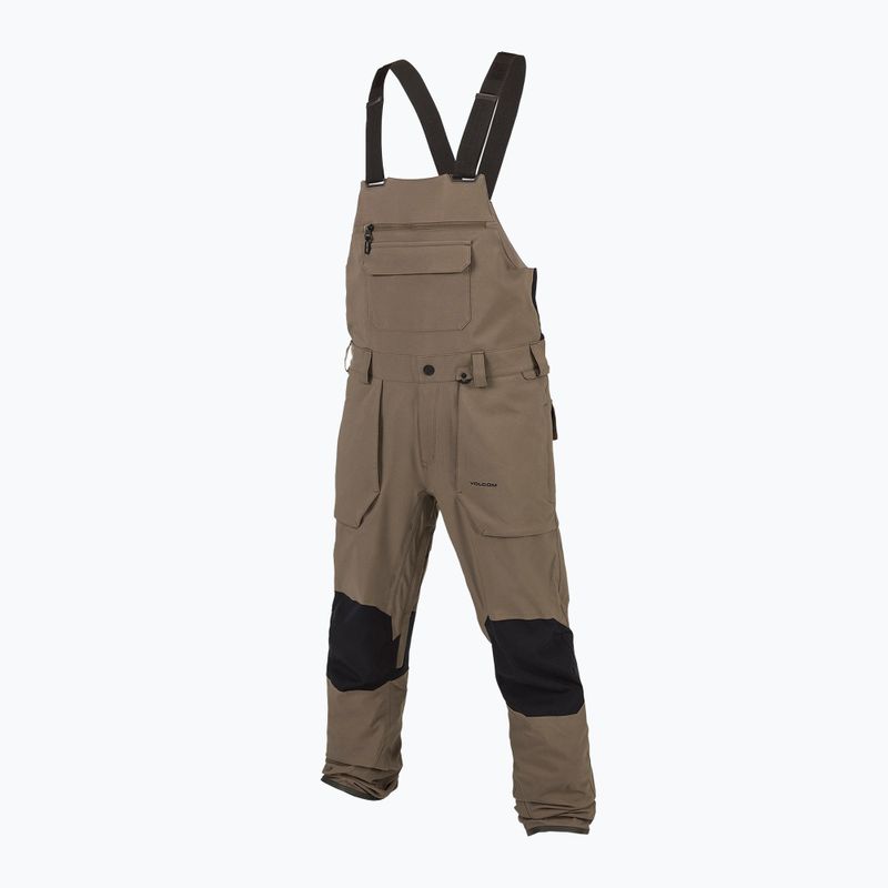 Штани сноубордичні чоловічі Volcom Roan Bib Overall teak