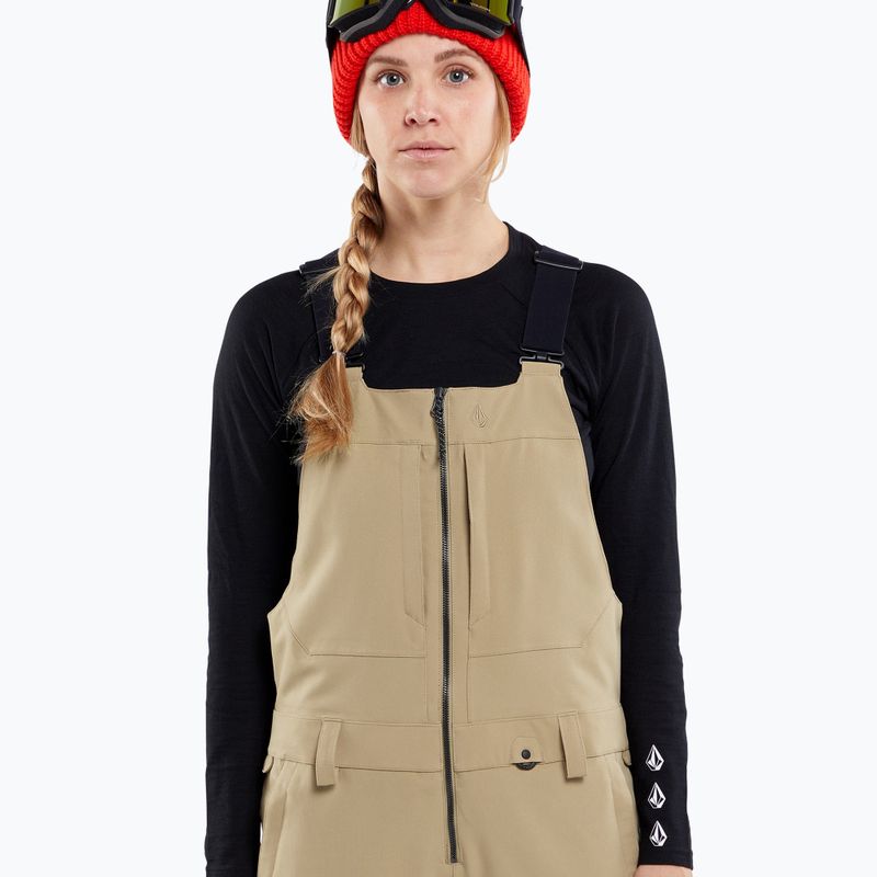 Штани сноубордичні жіночі Volcom Swift Bib Overall khaki 3