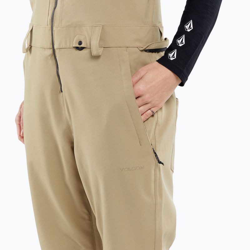 Штани сноубордичні жіночі Volcom Swift Bib Overall khaki 5