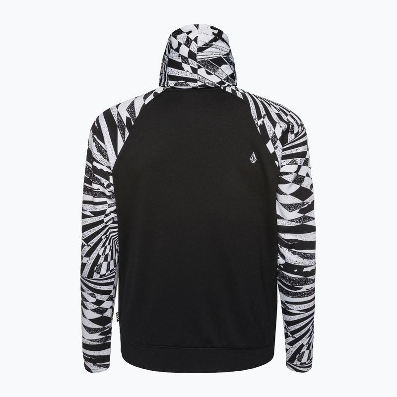 Кофта сноубордична чоловіча Volcom Hydro Riding Hoodie black/white 2