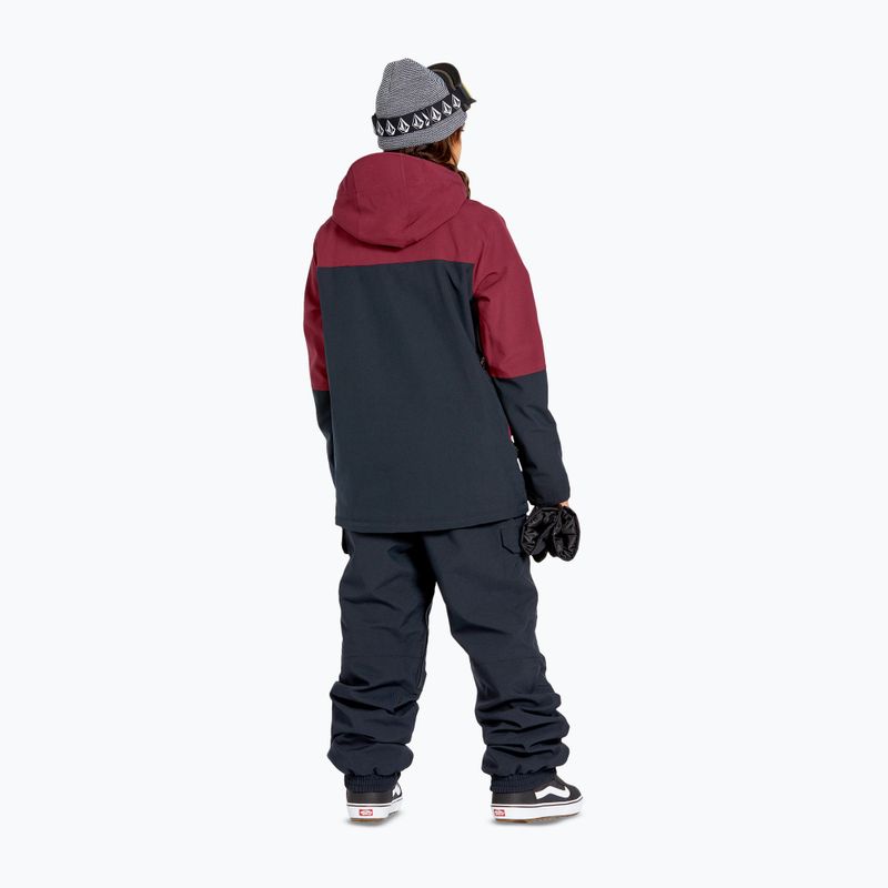 Куртка сноубордична жіноча Volcom Shelter 3D Stretch burgundy 3