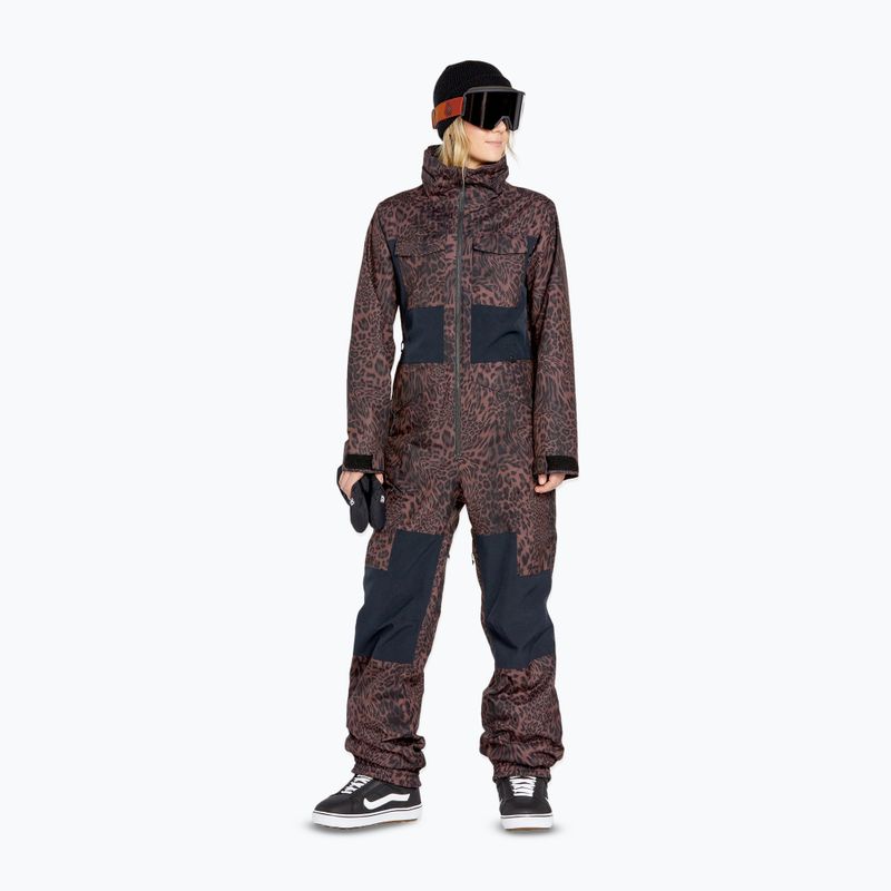 Комбінезон сноубордичний жіночий Volcom Shiloh Snow leopard 3