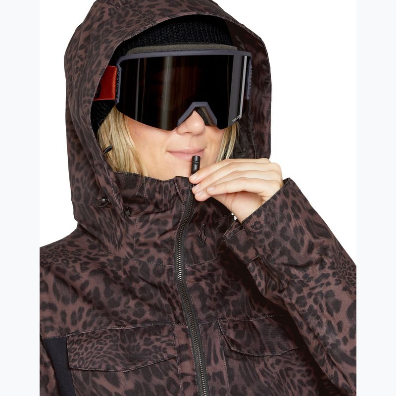 Комбінезон сноубордичний жіночий Volcom Shiloh Snow leopard 5