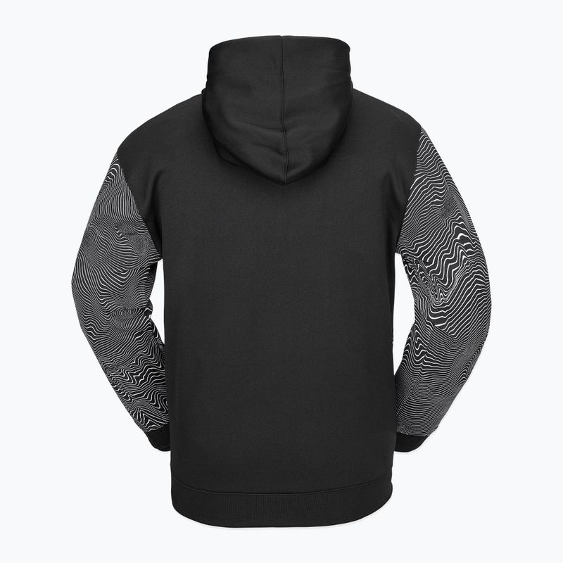 Кофта сноубордична чоловіча Volcom Hydro Riding Hoodie black print 2