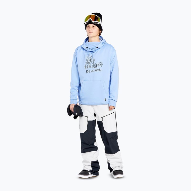 Кофта сноубордична жіноча Volcom Riding Hydro P/O crystal blue 2