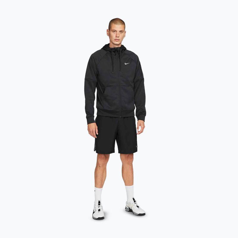 Чоловіча тренувальна кофта  Nike Therma Fit Full-Zip black/black/white 2