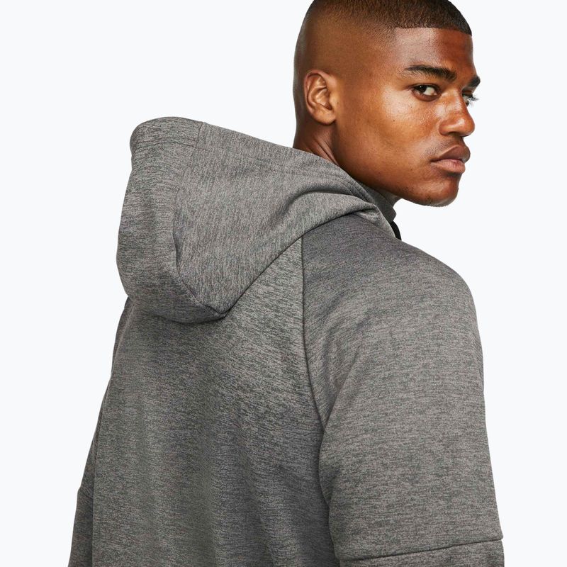 Кофта для тренувань чоловіча Nike Therma Fit Full-Zip charcoal heathr/dark smoke grey/black 5